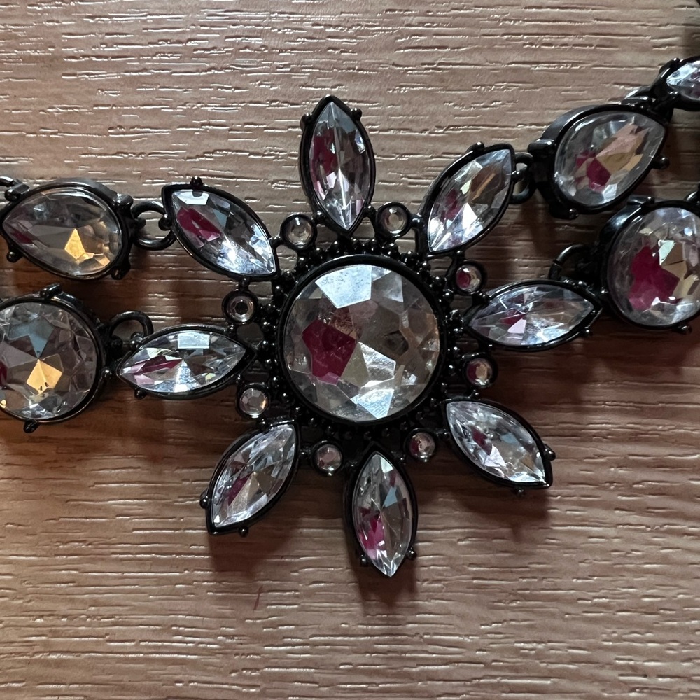 Lot of 4 Statement Necklaces, Varying Lengths, all Silvertone